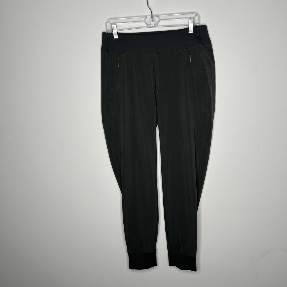 Athleta‎ Pants Womens 10 Green Trekkie Jogger Recycled Polyester Travel Athletic
